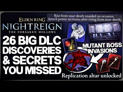 Nightreign Forsaken Hollows - New OP Unique Weapons & More - 26 BIG DLC Secrets Guide - Elden Ring!