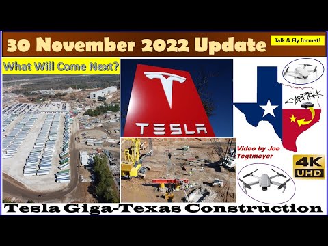 Windy Busy Day of Changes Everywhere! 30 November 2022 Giga Texas Construction Update (11:35AM)