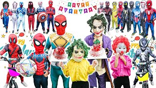 SUPERHERO's ALL STORY 2|| JOKER stole KID SPIDER MAN's birthday cake???  (Special Action)