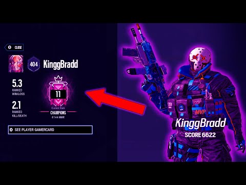 XBOX CHAMPION RANKED HIGHLIGHTS - RAINBOW SIX SIEGE (XBOX/PS5) - BEST SENSITIVITY SETTINGS 2022