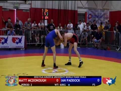 FILA JR Freestyle 60kg - Matt McDonough vs. Ian Paddock