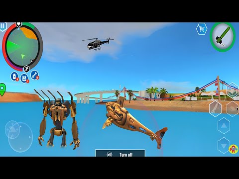 Robot Shark Transform Game New Update by Naxeex #5 - Android Gameplay