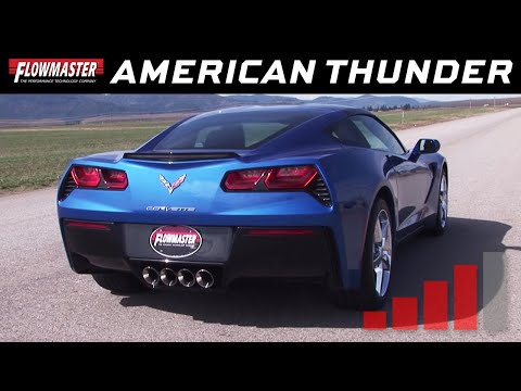 2014-15 C7 Corvette - American Thunder Axle-Back Exhaust System 817668