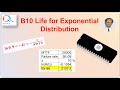 B10 life exponential Distribution