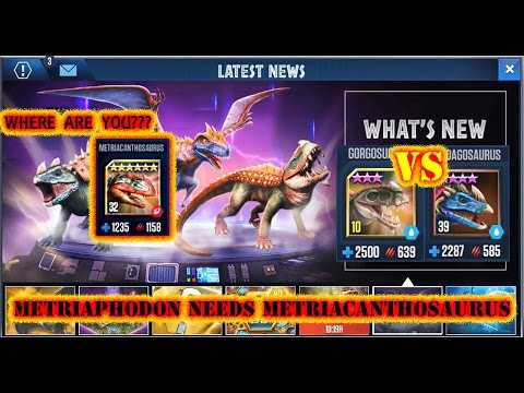 Jurassic World -  Nundagosaurus!!! Gorgosuchus!!! Metriaphodon??? (All Update Play) 20161208