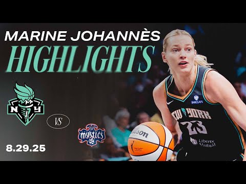 HIGHLIGHTS | Marine Johannès Lights It Up, 14 PTS & 5 AST Lead Liberty Past Mystics | Aug 28, 2025