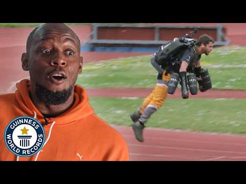 Usain Bolt Reacts To Alternative 100m World Records - Guinness World Records