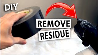 How to remove tape residue, duct tape scum, and sticker goo