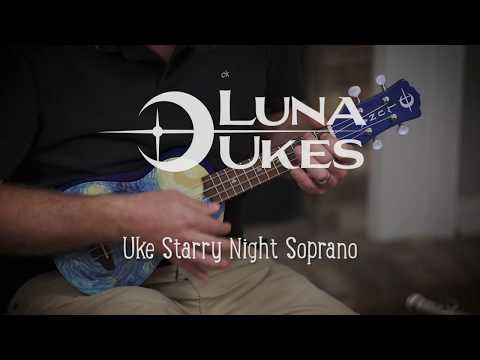 Luna Uke Starry Night Concert Ukulele image 4