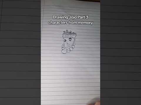 Drawing Jojo Part 3 Characters From Memory 🖌