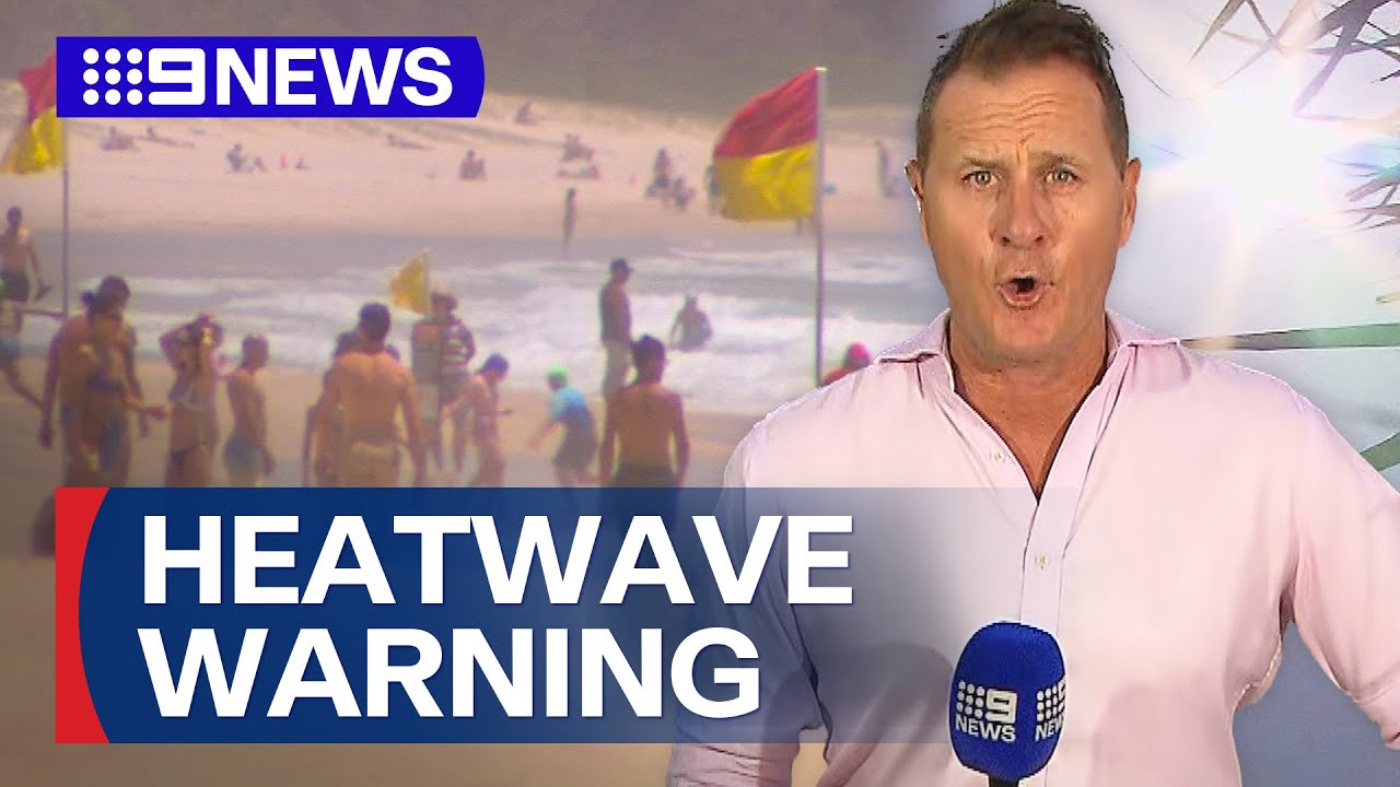 Warnings as Queensland swelters through spring heatwave | 9 News Australia