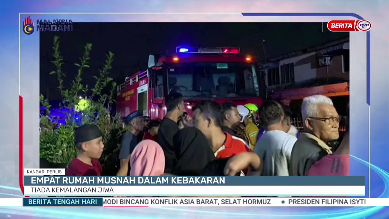 25 MAC 2026 - BTH- EMPAT RUMAH MUSNAH DALAM KEBAKARAN TIADA KEMALANGAN JIWA