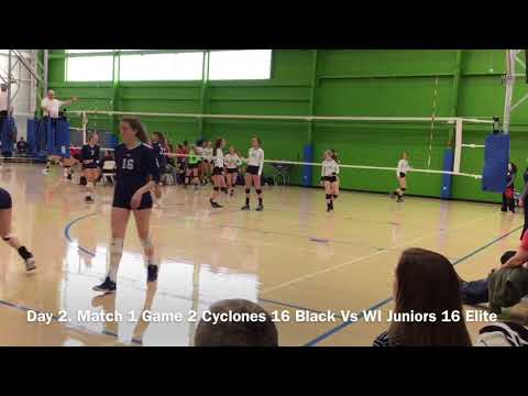 Cyclones Volleyball Club 2018- Adidas 16 Black CYCLONES 16 BLACK VS WI JUNIORS 16 ELITE