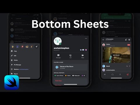 SwiftUI Bottom Sheets (iOS) – Xcode 14 – 2022