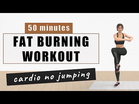 50 min FAT BURNING WORKOUT No Jumping???? All Standing No Equipment No Mat (30 exercises)