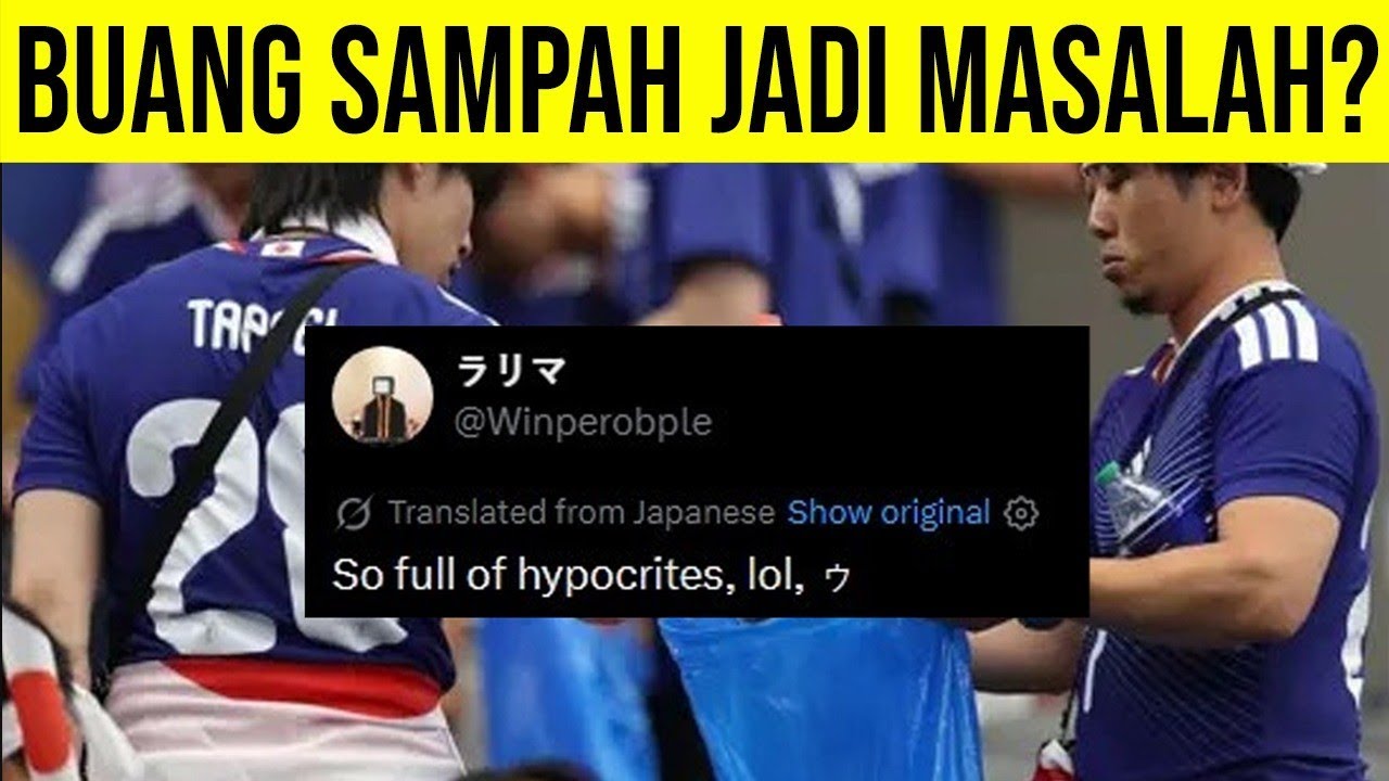 Aksi Bersihin Sampah Supporter Jepang Dikritik Warga Jepang