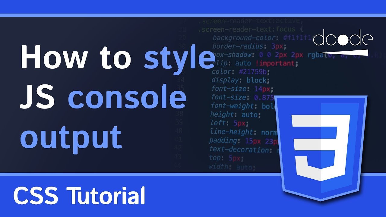 How to Style Console Output (in Javascript)
