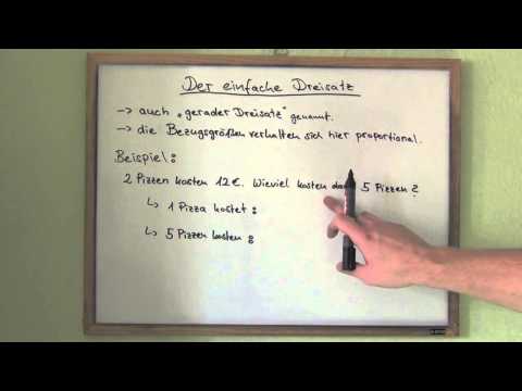 Der einfache Dreisatz