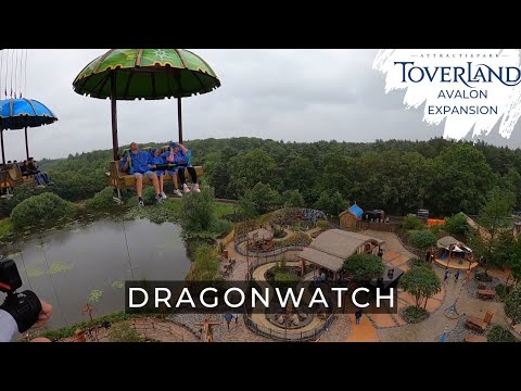 Dragonwatch NEU 2023 Family Drop Tower | Toverland - Avalon Expansion | OnRide POV
