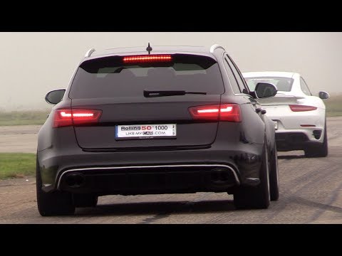 680HP Audi RS6 C7 Avant w/ Akrapovic - REVS, Accelerations, RACE!