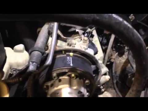 Toyota hydraulic timing belt tensioner trick