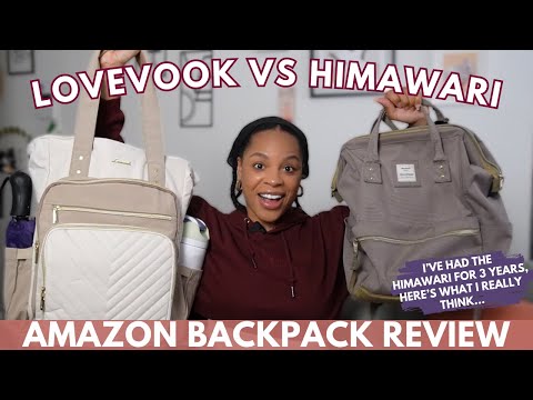 LOVEVOOK Laptop Backpack for Women 15.6 Inch, Travel Backpack with USB Charging Port Large Capacity Laptop Bag, Waterproof Bag for Business College Airline Approved Work Backpack(Beige) video review thumbnail