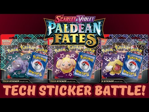 EPIC PALDEAN FATES BATTLE! + GIVEAWAY 🤴🏻 | POKEMON TECH STICKER COLLECTION ✨ | 018