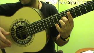 Intro " Monasterio de Sal "  by Paco de Lucia (Colombianas) / Ruben Diaz flamenco guitar lesson
