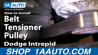How To Replace Belt Tensioner Pulley 93-97 Dodge Intrepid