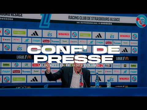 Conférence de presse de Marc Keller, Président du RCSA - Jeudi 18 septembre 2025 🎤