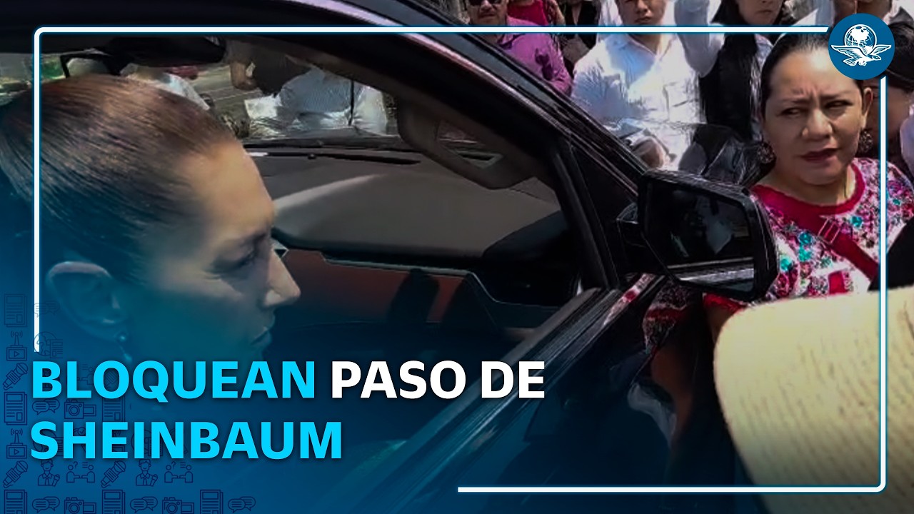 Sheinbaum pide a pobladores retirar plantón por falta de agua en carretera Lechería -Texcoco
