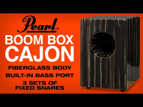 Pearl Boom Box Cajon, #635 Artisan Zebra Wood image 5