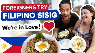 FOREIGNERS FIRST SISIG 😋 El Nido FILIPINO FOOD on Lockdown. Food in the Philippines.