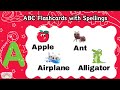 Alphabet ABC Flashcards For Kids Learn Spellings Learn ABC First Words For Babies And Toddlers