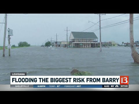 Louisiana at risk of flooding from Hurricane Barry