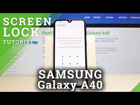 How to Change Lock Method in SAMSUNG Galaxy A40 – Set Up Screen Lock