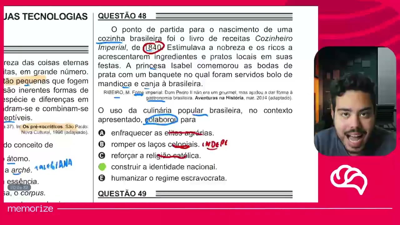 Resolução em Vídeo — Questão 48 ENEM 2018 PPL