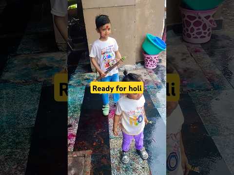 Holi khelne ke liye tyaar #saavib#darshit #shorts #trendingshorts