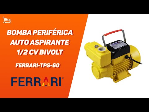 Bomba Periférica Auto Aspirante 370W 1/2CV Bivolt 110/220V - Video