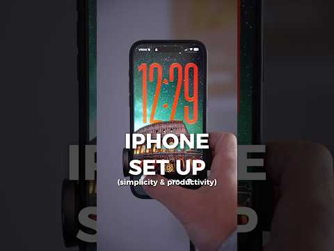 Minimal iPhone Setup for iOS 26