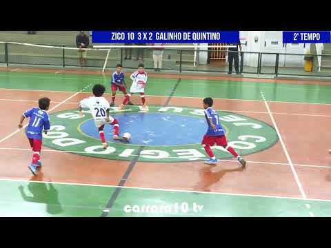 OS PEQUENOS NOTÁVEIS DO FUTEBOL  - ZICO 10 X GALINHO DE QUINTINO  COPA BAHAMAS DE FUTSAL 2022/SUB-11