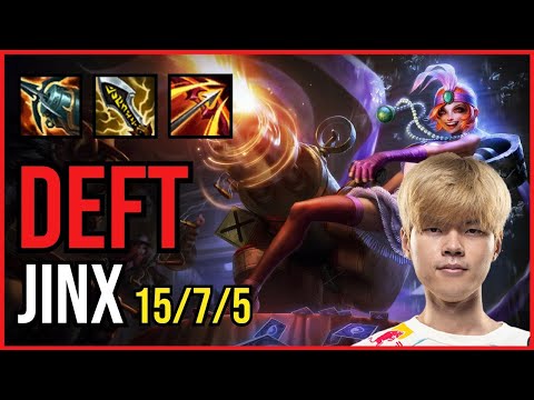 DEFT - JINX vs SAMIRA ADC - KR Grandmaster - Patch 11.3
