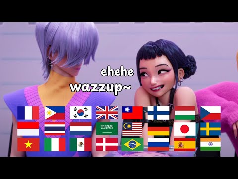 Zoey's HEHE WAZZUP in 36 Languages | K-pop Demon Hunters
