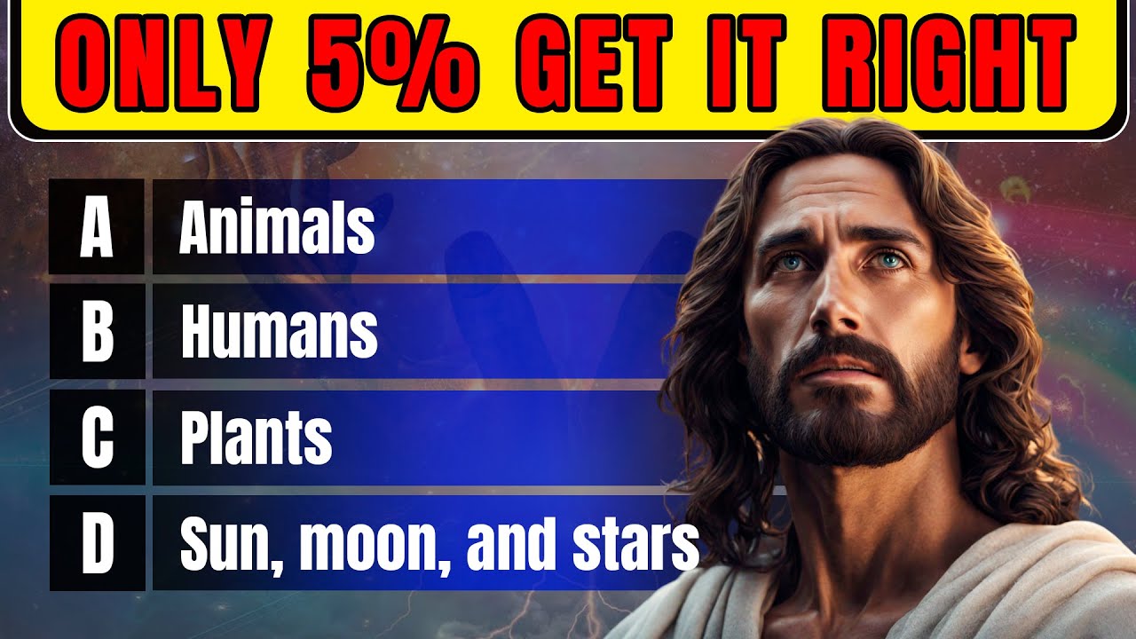 24 BIBLE QUESTIONS TO TEST YOUR BIBLE KNOWLEDGE - Easy Moderate Hard | The Bible Quiz