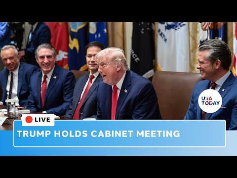 Live: Trump holds Cabinet meeting amid Iran war negotiations, Markwayne Mullin DHS confirmation