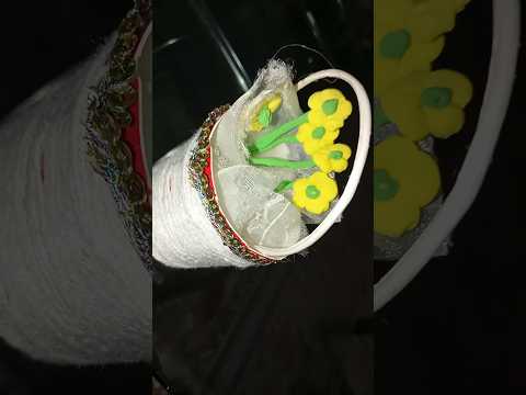 mini flower basket # easy craft for kids #  lifestyle with nimra # short video #short feed