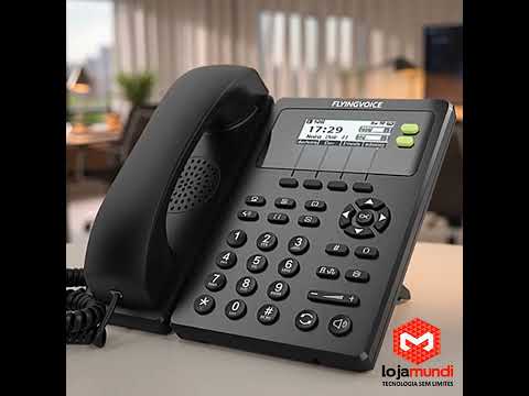 Video do produto Telefone IP Flyingvoice FIP10P WiFi 2 Linhas SIP PoE HD