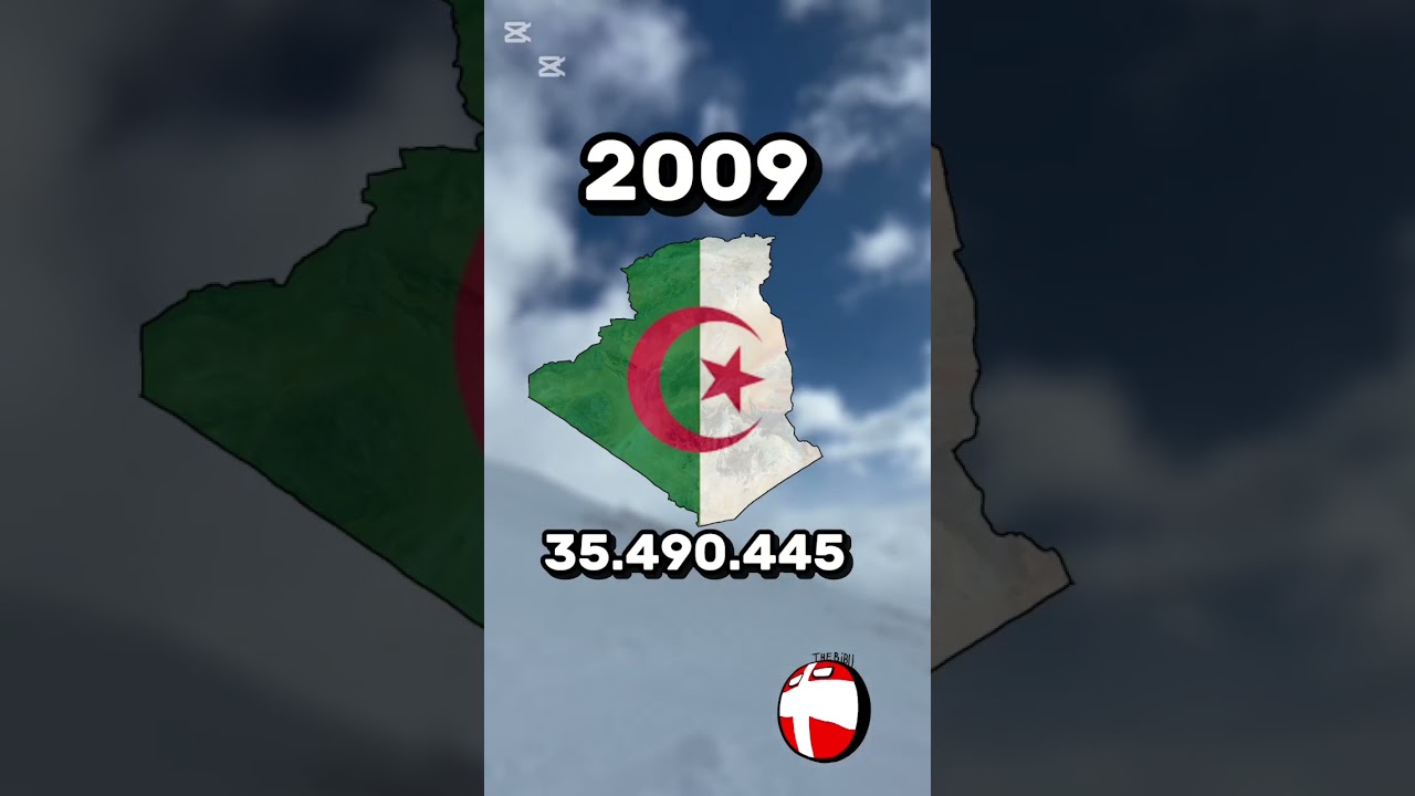 Population of Algeria 🇩🇿 1950-2050 #map #algeria #mapp #geography #mapping #europe