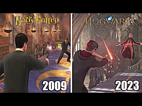 Duel in Hogwarts Legacy vs Harry Potter Games (2002 - 2023)