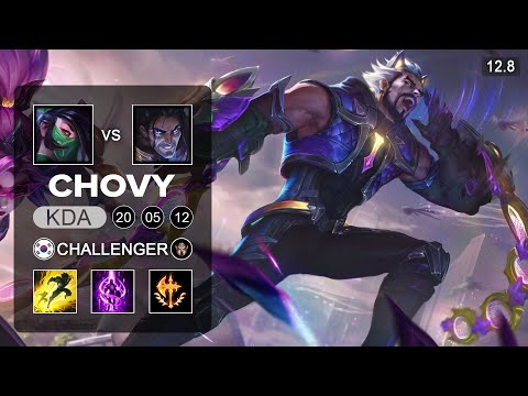 Chovy Sylas vs Akali Mid - KR Challenger - Patch 12.8 Season 12